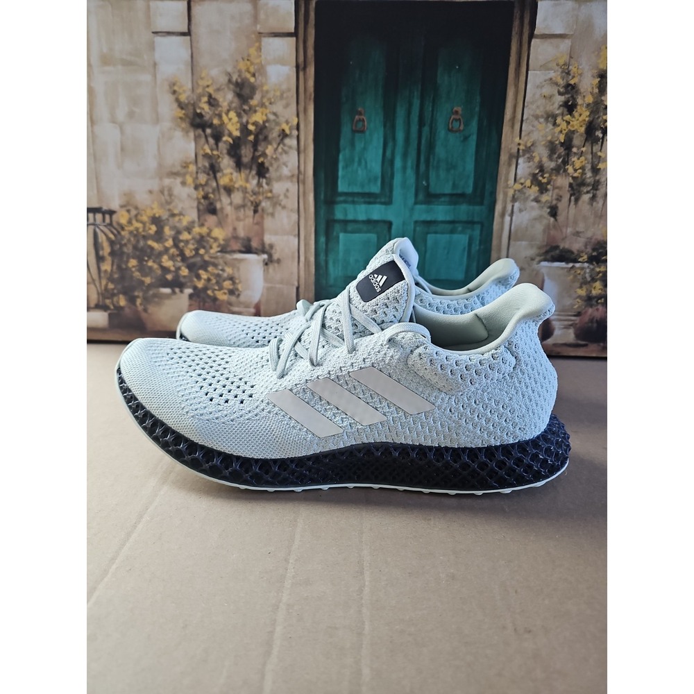 DS Adidas 4D Futurecraft Running Shoes Linen Green Carbon Men's size 12.5 GX6603